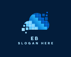 Corporate - Digital Cloud Pixel logo design
