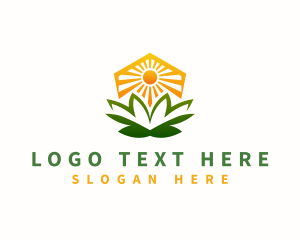 Environment - Sun Leaf Farm logo design