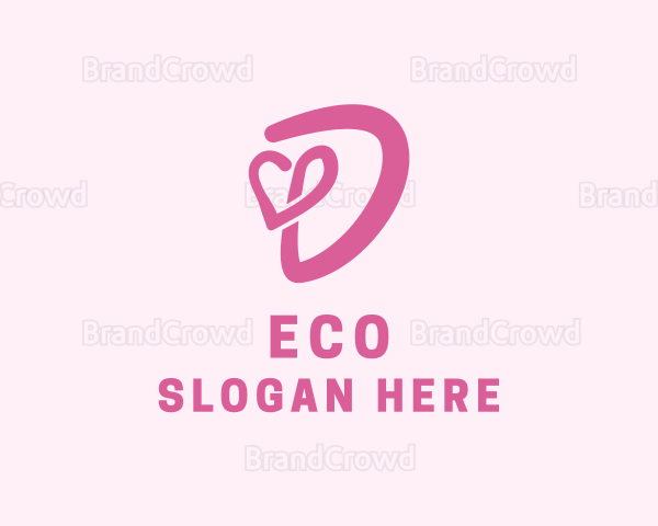 Beauty Cosmetics Salon Letter D Logo