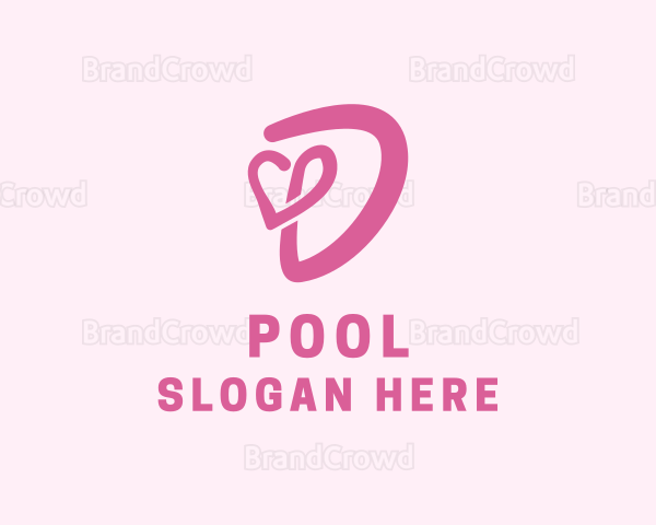 Beauty Cosmetics Salon Letter D Logo