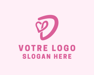Bridal - Beauty Cosmetics Salon Letter D logo design