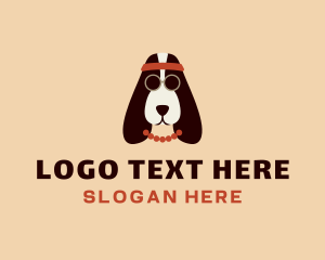 Pet Shop - Hippie Dog Sunglasses logo design