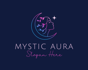 Nature Astral Girl logo design