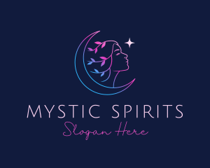 Nature Astral Girl logo design