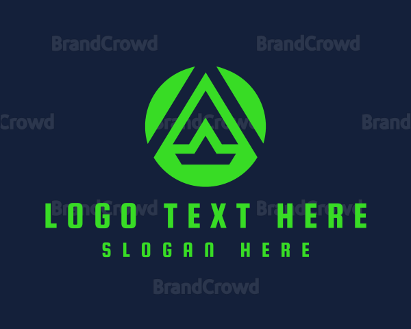 Generic Neon Company Letter A Logo