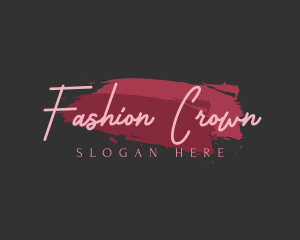 Pink Fashion Wordmark logo design