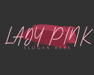 Pink Fashion Wordmark logo design