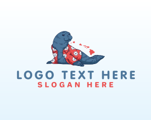 Zoo - Hawaii Monk Seal logo design