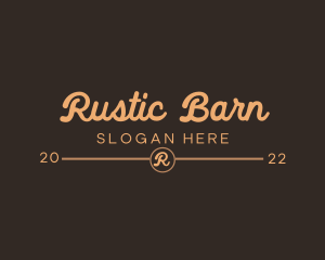 Simple Rustic Business logo design