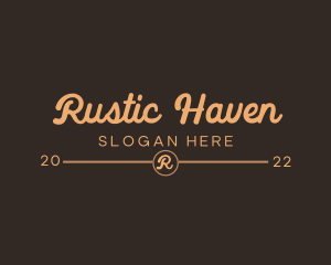 Simple Rustic Business logo design