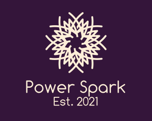 Bouquet - Elegant Snowflake Flower logo design