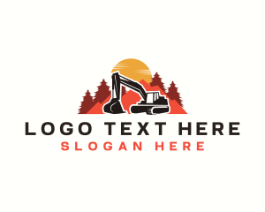 Heavy Duty - Industrial Excavator Digger logo design