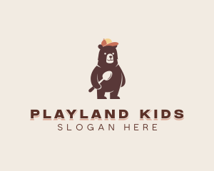 Child Bear Spoon logo design