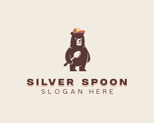 Child Bear Spoon logo design