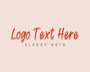 Faux Flower - Fun Playful Wordmark logo design