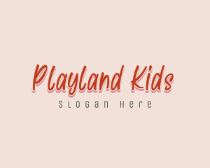 Fun Playful Wordmark logo design