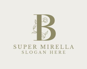 Spa - Floral Nature Garden Letter B logo design