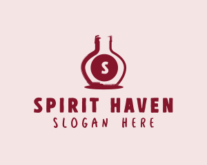 Distillery - Wine Bottle Distillery logo design