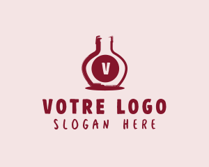 Distillery - Wine Bottle Distillery logo design