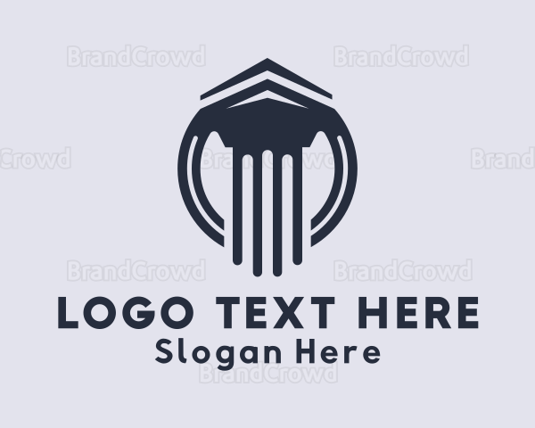 Doric Architecture Column Logo