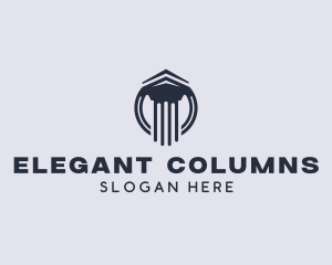 Doric Architecture Column logo design