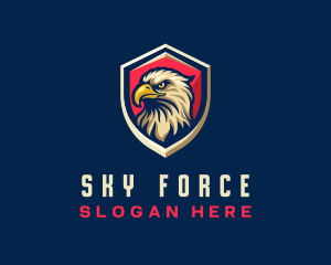 Airforce - Eagle Aviation Shield logo design