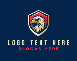 Animal - Eagle Aviation Shield logo design