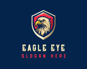 Eagle Aviation Shield logo design