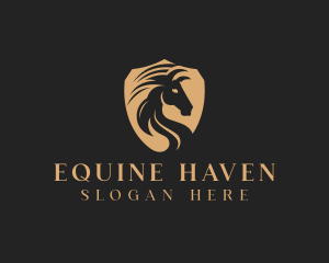 Stable - Horse Shield Equestrian logo design
