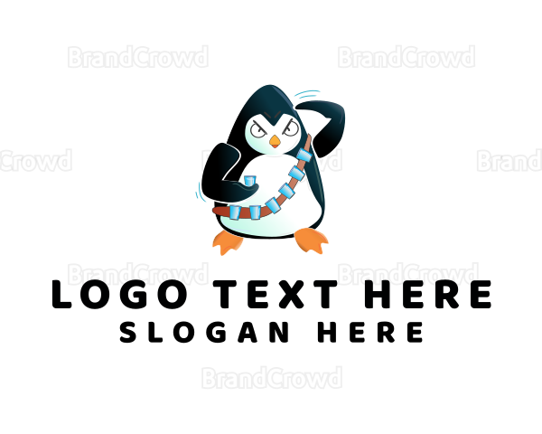 Penguin Soldier Drink Logo