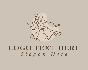 Marriage - Graceful Lady Dance logo design