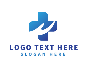 Consultation - Blue Health Cross Hand logo design