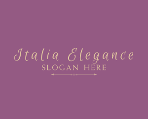 Gold Elegant Cosmetics logo design