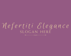 Gold Elegant Cosmetics logo design