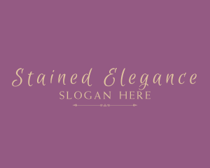 Gold Elegant Cosmetics logo design