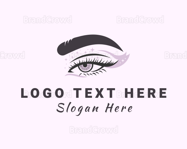 Beauty Woman Eyelash Extension Logo