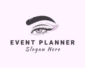 Perm - Beauty Woman Eyelash Extension logo design