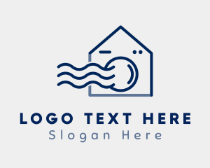 Neighborhood - Laundry Wave House logo design