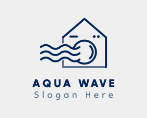 Laundry Wave House logo design