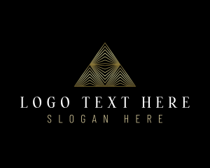 Triangle - Luxury Pyramid  Insurance logo design