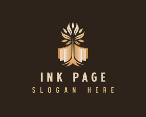 Page - Tree Book Publisher logo design