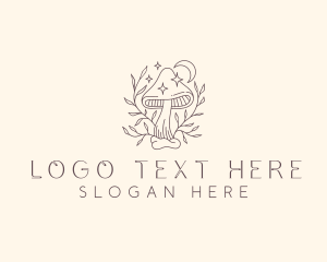 Therapeutic - Natural Herbal Mushroom logo design