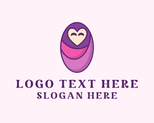 Adoption - Baby Swaddle Love logo design