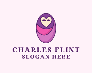 Violet - Baby Swaddle Love logo design