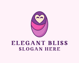 Violet - Baby Swaddle Love logo design