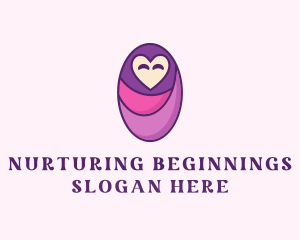 Doula - Baby Swaddle Love logo design