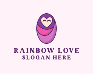 Baby Swaddle Love logo design