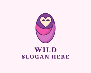Child - Baby Swaddle Love logo design