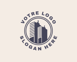 Brokers - City Business Buildings logo design