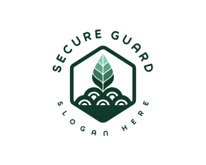Garden Field Leaf Logo